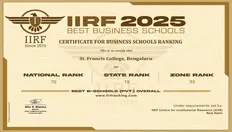  Recognized in the IIRF 2025 Best Business Schools Ranking