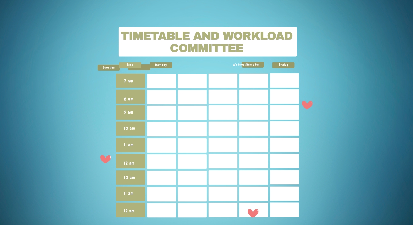 Timetable